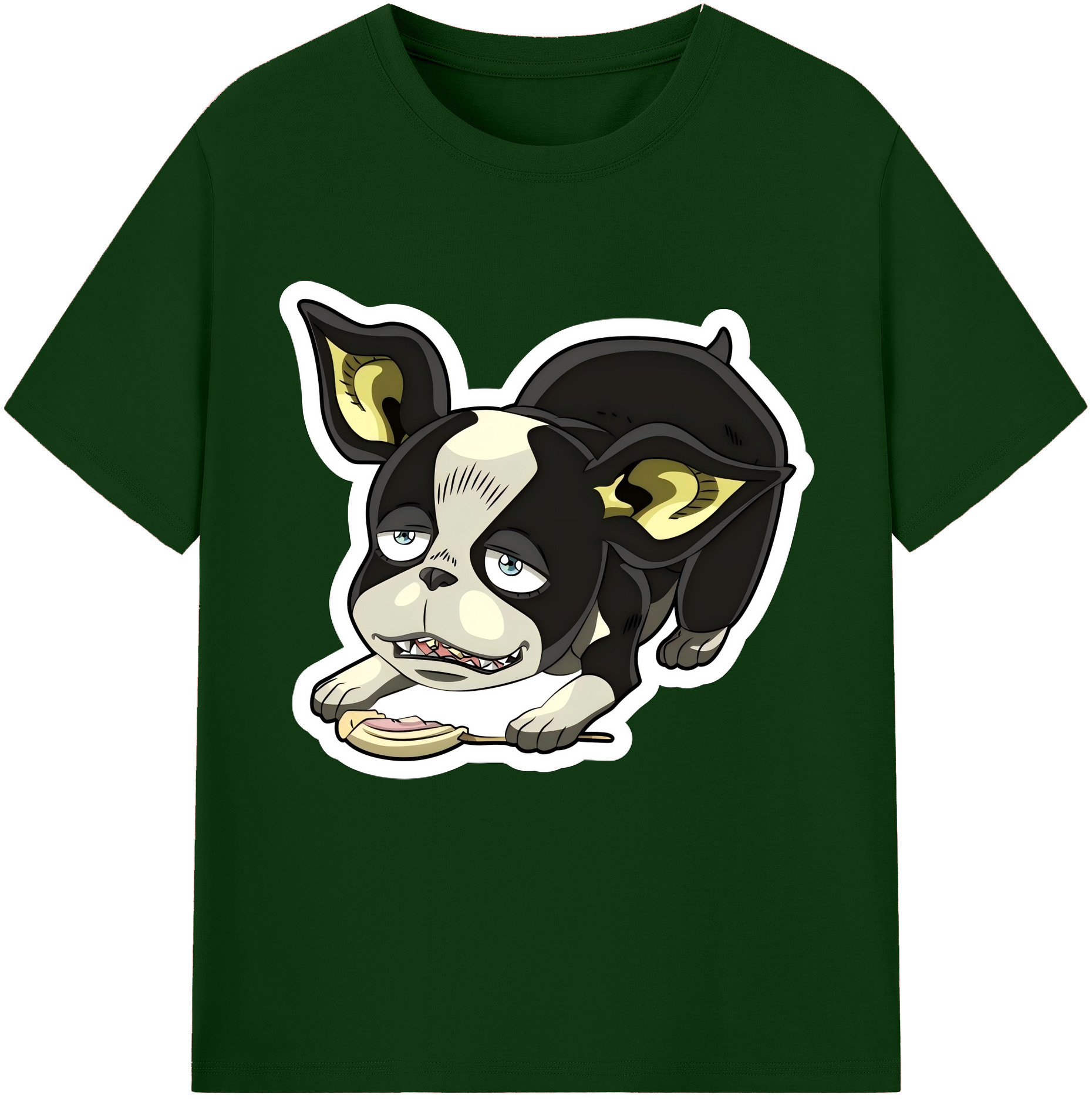 （画像用） ジョジョの奇妙な冒険 イギー JoJo's Bizarre Adventure Iggy 綿100％半袖Tシャツ（フロントプリント）
